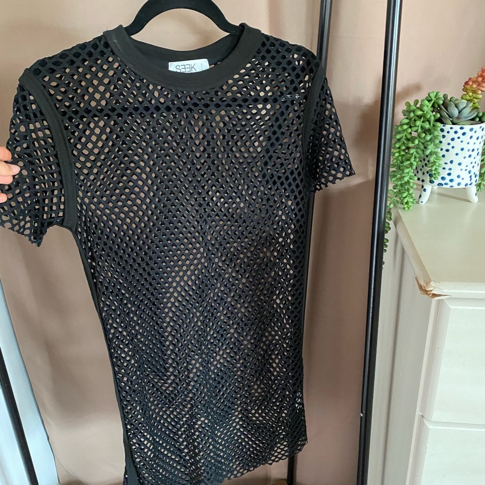 LF Mesh/Fishnet Black Dress